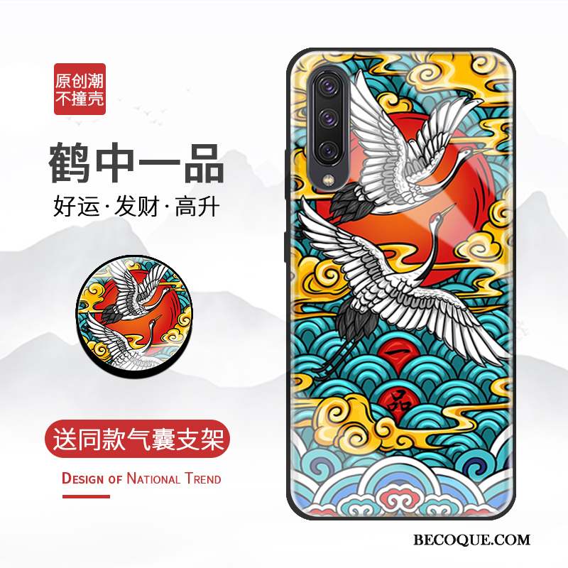 Samsung Galaxy A50 Coque Personnalisé Verre Personnalité Style Chinois Charmant Tout Compris