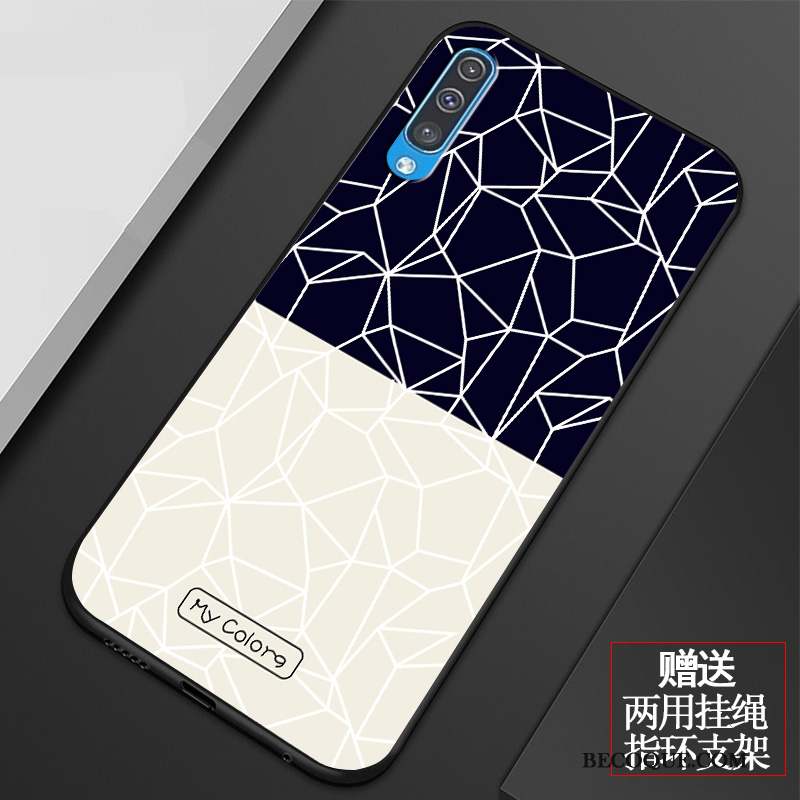 Samsung Galaxy A50 Coque Personnalité Incassable Simple Étui Silicone