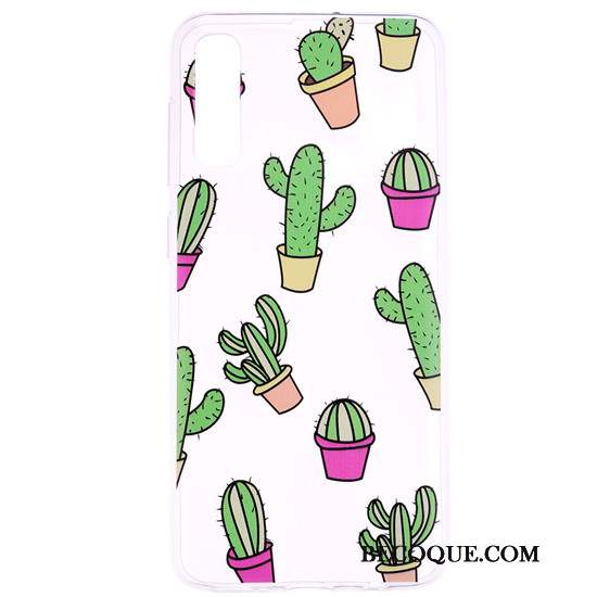 Samsung Galaxy A50 Coque Protection Transparent Fluide Doux Dessin Animé Créatif Silicone