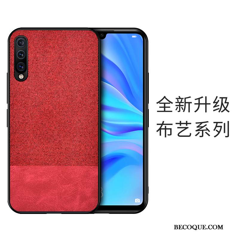 Samsung Galaxy A50 Coque Silicone Marque De Tendance Tissu Modèle Fleurie Jours Incassable