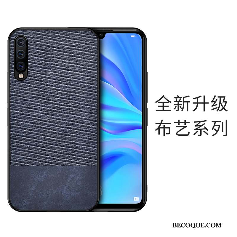 Samsung Galaxy A50 Coque Silicone Marque De Tendance Tissu Modèle Fleurie Jours Incassable