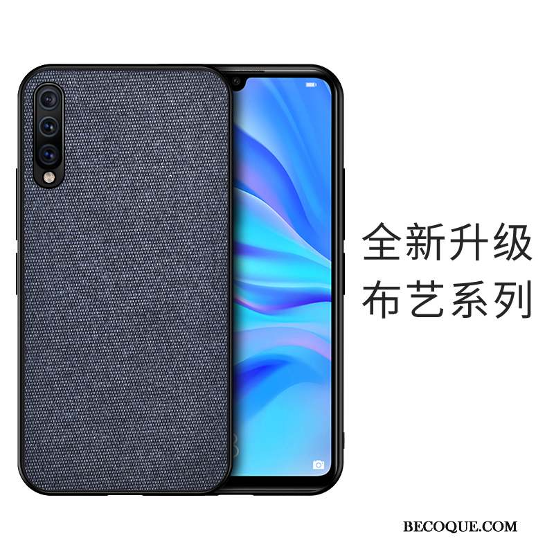 Samsung Galaxy A50 Coque Silicone Marque De Tendance Tissu Modèle Fleurie Jours Incassable