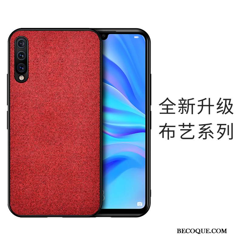 Samsung Galaxy A50 Coque Silicone Marque De Tendance Tissu Modèle Fleurie Jours Incassable