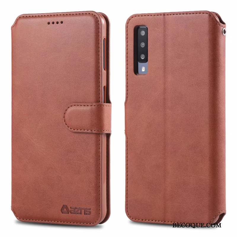 Samsung Galaxy A50 Coque Tempérer Étui En Cuir Nouveau Carte Ornements Suspendus Fluide Doux