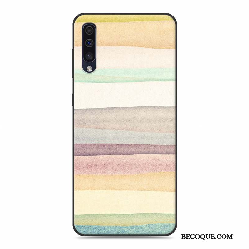 Samsung Galaxy A50 Incassable Dessin Animé Coque De Téléphone Bleu Téléphone Portable Personnalité