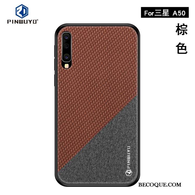 Samsung Galaxy A50 Jaune Personnalité Incassable Modèle Fleurie Coque De Téléphone Tout Compris