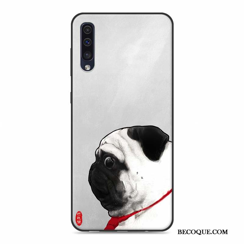 Samsung Galaxy A50 Ornements Suspendus Amoureux Jaune Étui Coque De Téléphone Fluide Doux