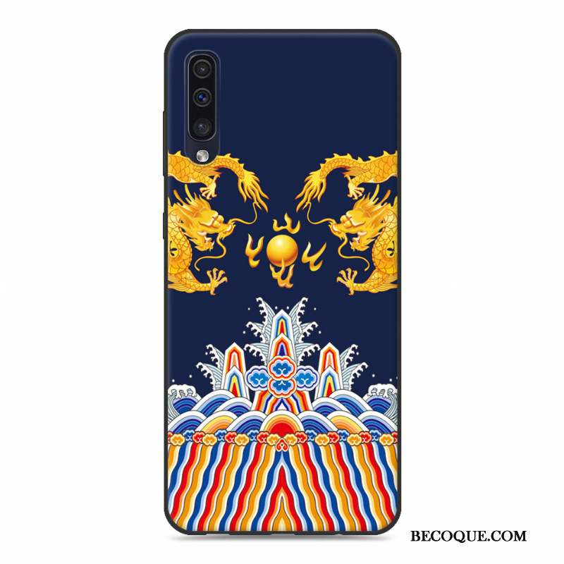 Samsung Galaxy A50 Ornements Suspendus Amoureux Jaune Étui Coque De Téléphone Fluide Doux