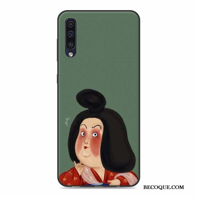 Samsung Galaxy A50 Ornements Suspendus Amoureux Jaune Étui Coque De Téléphone Fluide Doux