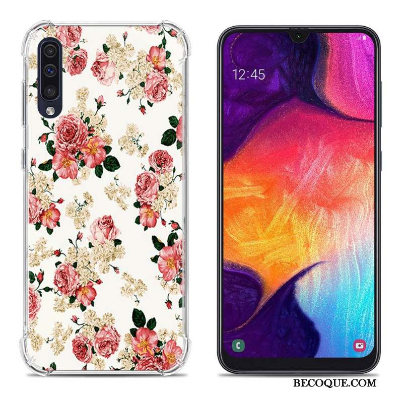 Samsung Galaxy A50 Étui Peinture Fluide Doux Téléphone Portable Ballon Coque De Téléphone