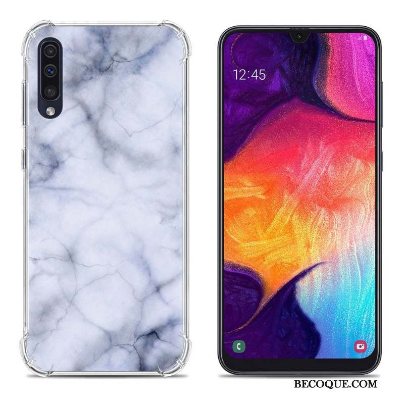 Samsung Galaxy A50 Étui Peinture Fluide Doux Téléphone Portable Ballon Coque De Téléphone