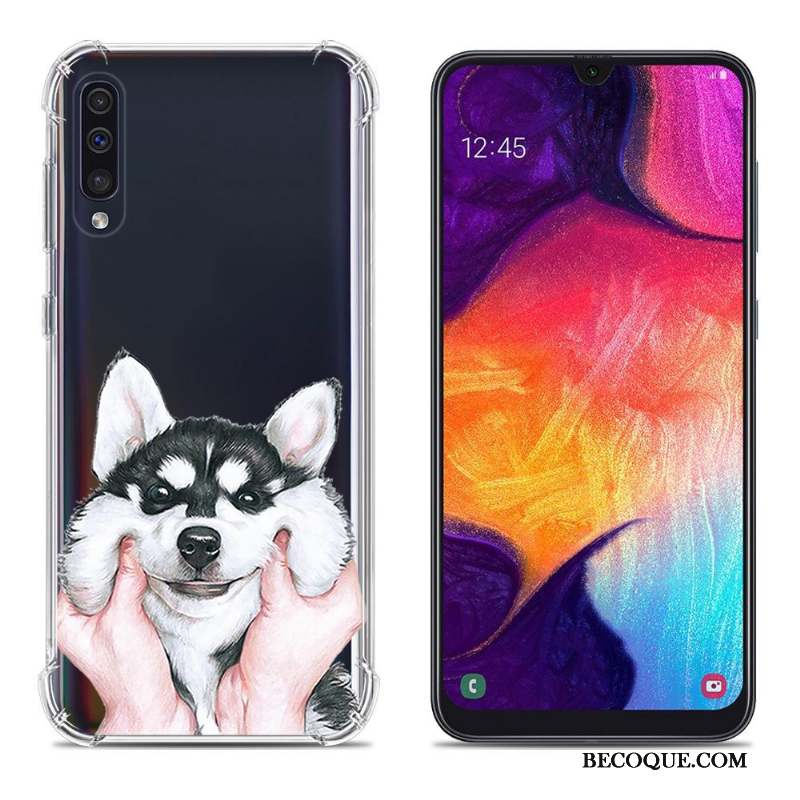 Samsung Galaxy A50 Étui Peinture Fluide Doux Téléphone Portable Ballon Coque De Téléphone