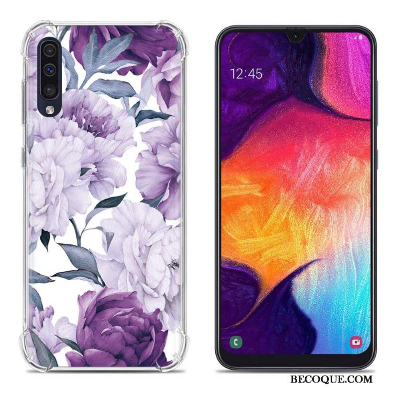 Samsung Galaxy A50 Étui Peinture Fluide Doux Téléphone Portable Ballon Coque De Téléphone