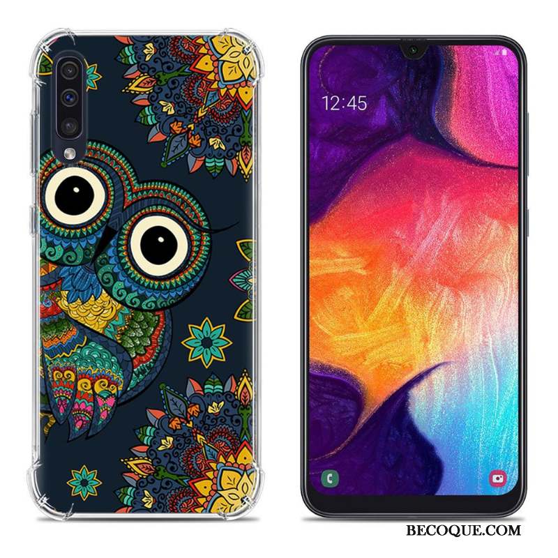 Samsung Galaxy A50 Étui Peinture Fluide Doux Téléphone Portable Ballon Coque De Téléphone