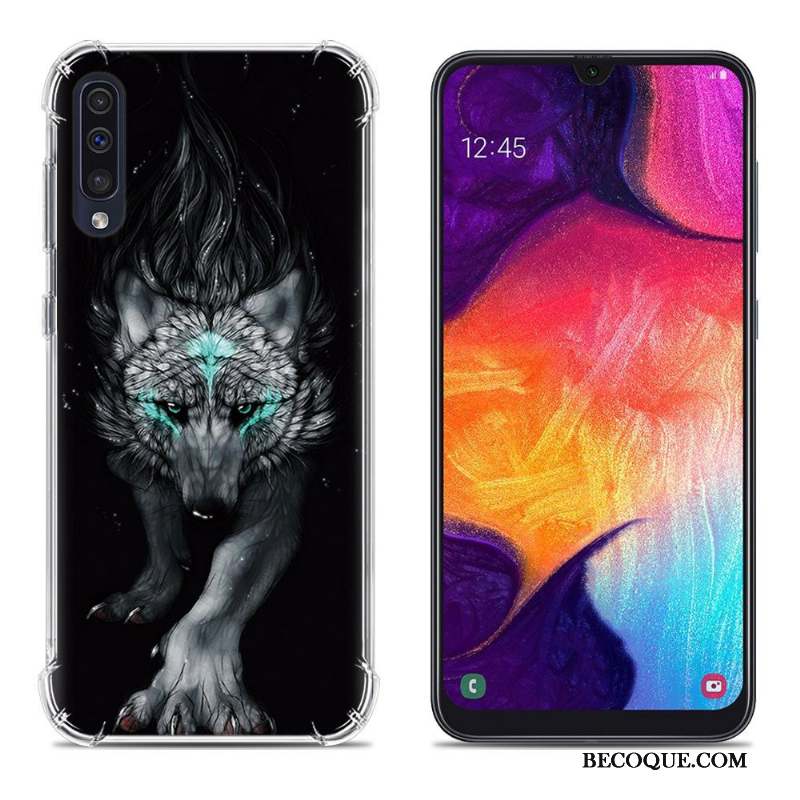 Samsung Galaxy A50 Étui Peinture Fluide Doux Téléphone Portable Ballon Coque De Téléphone