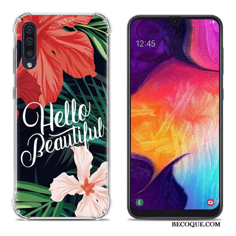 Samsung Galaxy A50 Étui Peinture Fluide Doux Téléphone Portable Ballon Coque De Téléphone