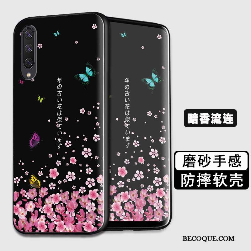 Samsung Galaxy A50 Étui Silicone Coque Personnalité Bleu Fluide Doux