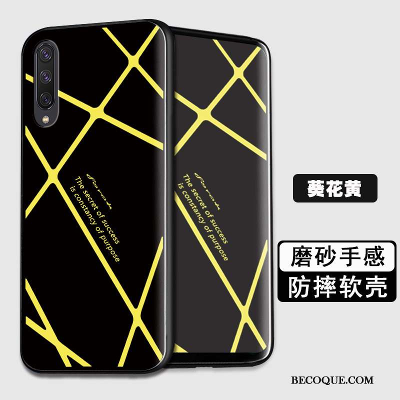 Samsung Galaxy A50 Étui Silicone Coque Personnalité Bleu Fluide Doux