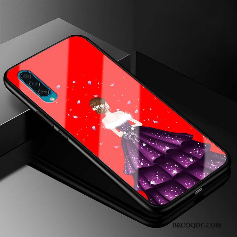 Samsung Galaxy A50s Coque Charmant Personnalité Noir Étui Fluide Doux Tout Compris