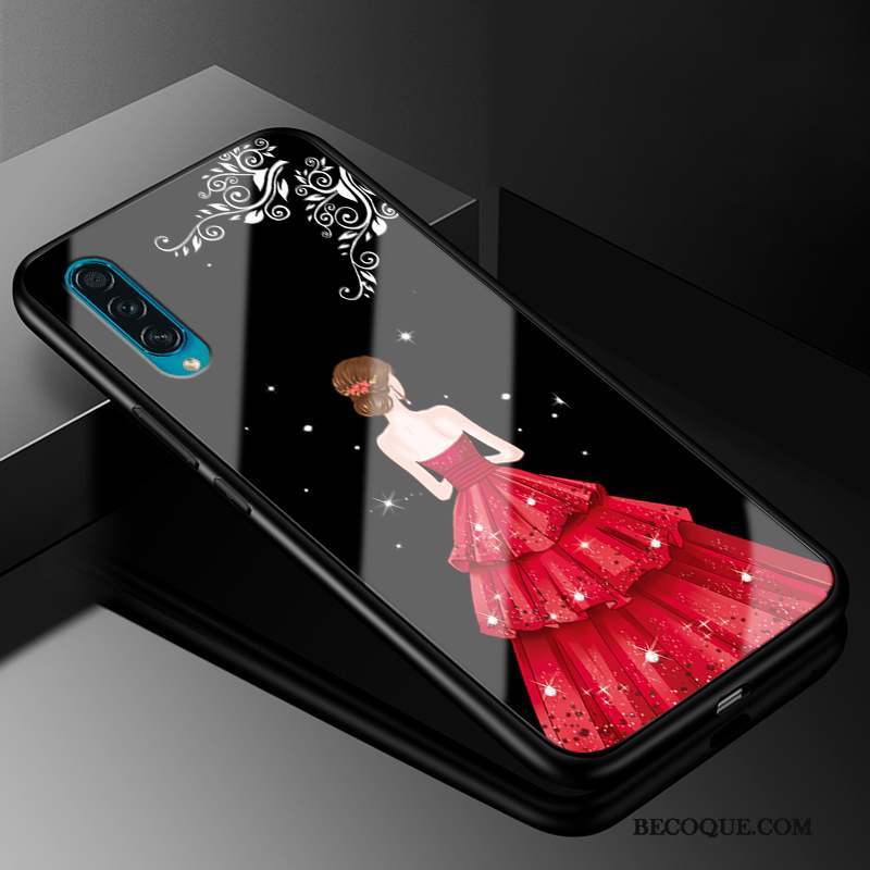 Samsung Galaxy A50s Coque Charmant Personnalité Noir Étui Fluide Doux Tout Compris