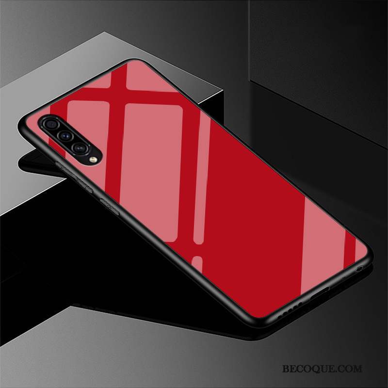 Samsung Galaxy A50s Coque Noir Mode Couleur Unie Simple Incassable Luxe