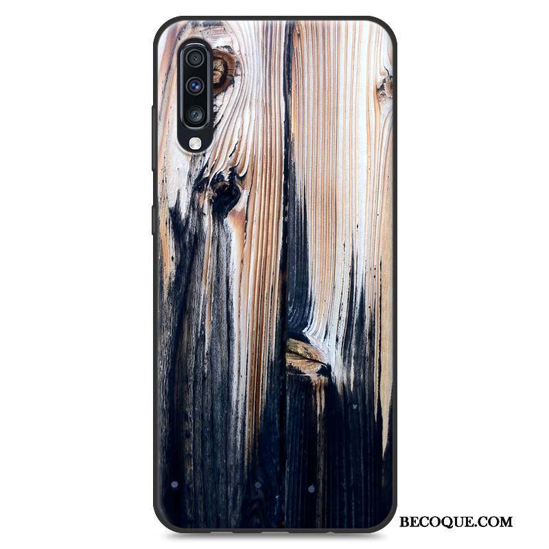 Samsung Galaxy A50s Coque Étui Silicone Grain De Bois Nouveau Personnalité Fluide Doux