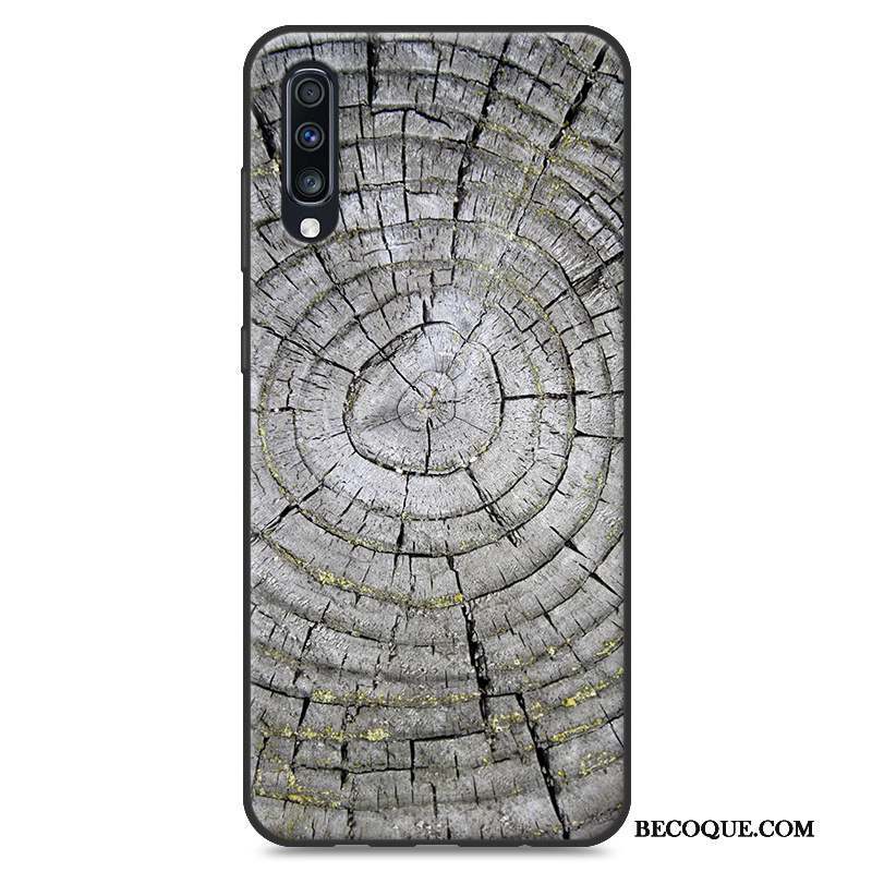 Samsung Galaxy A50s Coque Étui Silicone Grain De Bois Nouveau Personnalité Fluide Doux