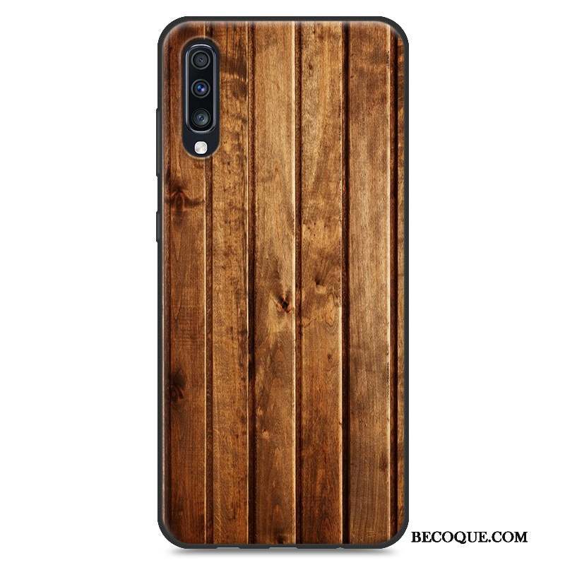 Samsung Galaxy A50s Coque Étui Silicone Grain De Bois Nouveau Personnalité Fluide Doux