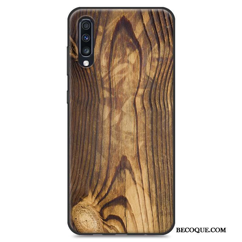 Samsung Galaxy A50s Coque Étui Silicone Grain De Bois Nouveau Personnalité Fluide Doux