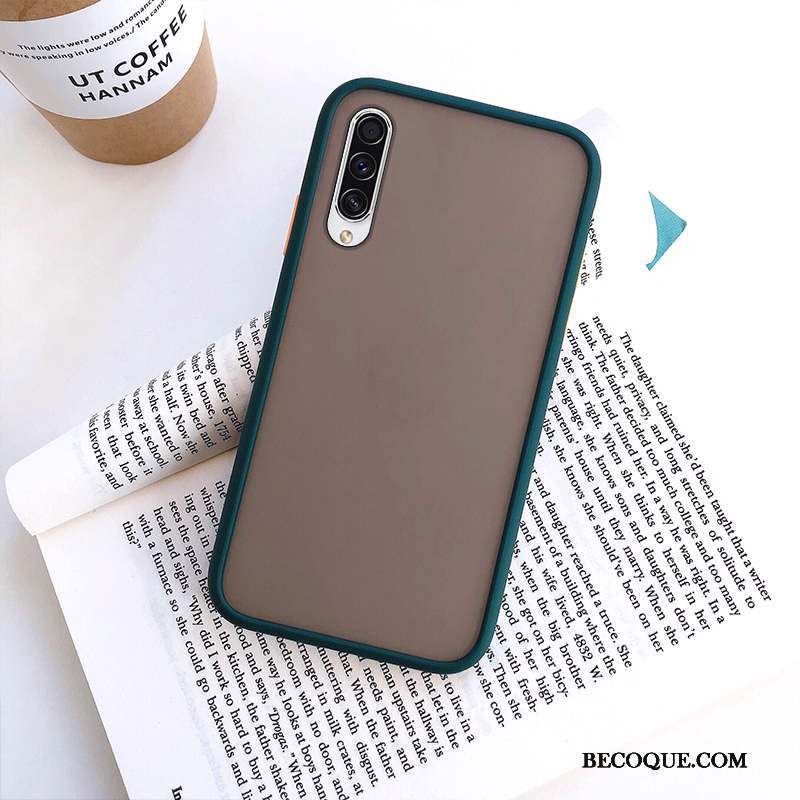 Samsung Galaxy A50s Délavé En Daim Créatif Incassable Noir Protection Coque