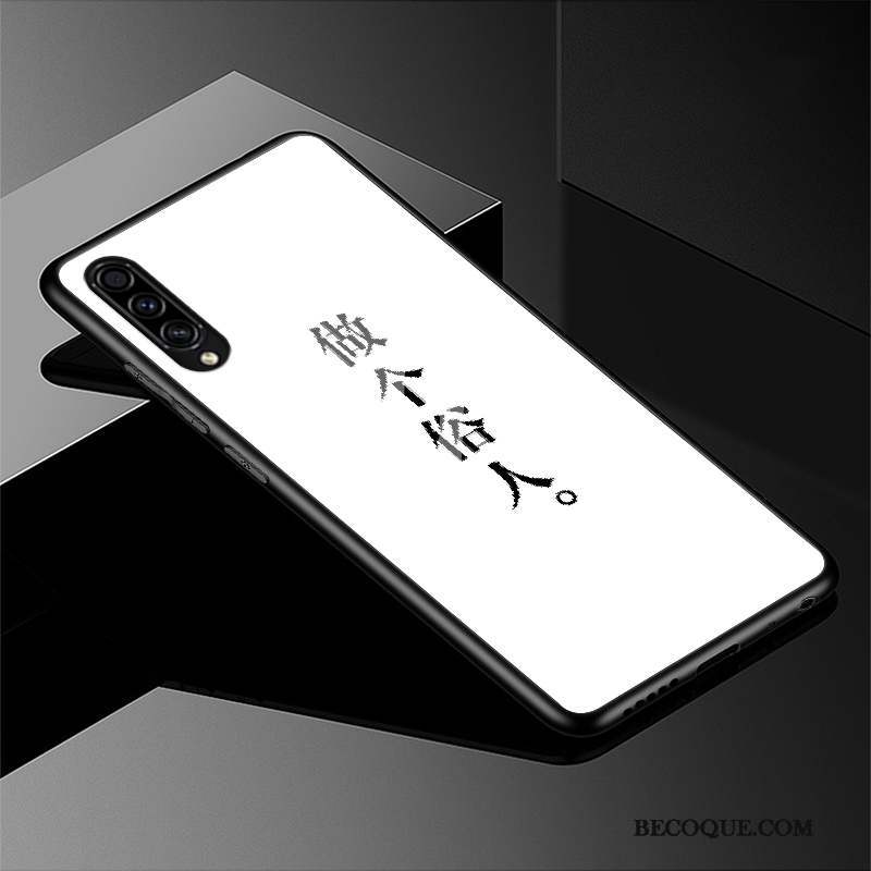 Samsung Galaxy A50s Verre Blanc Étui Coque De Téléphone Incassable Tout Compris