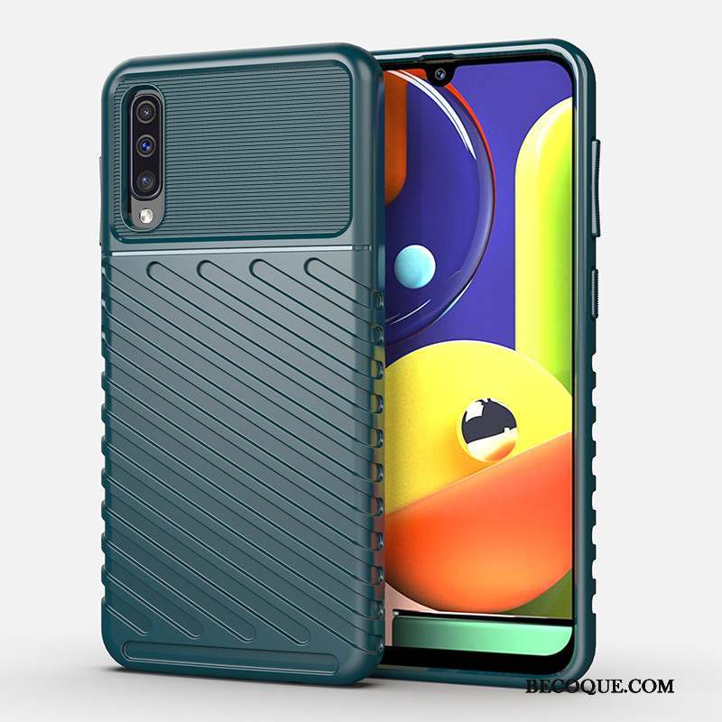 Samsung Galaxy A50s Étui Bleu Pour Protection Coque De Téléphone Incassable