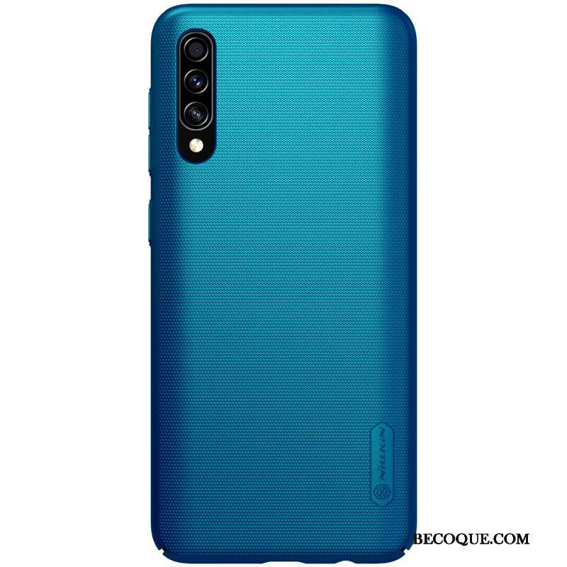 Samsung Galaxy A50s Étui Coque De Téléphone Délavé En Daim Protection Or