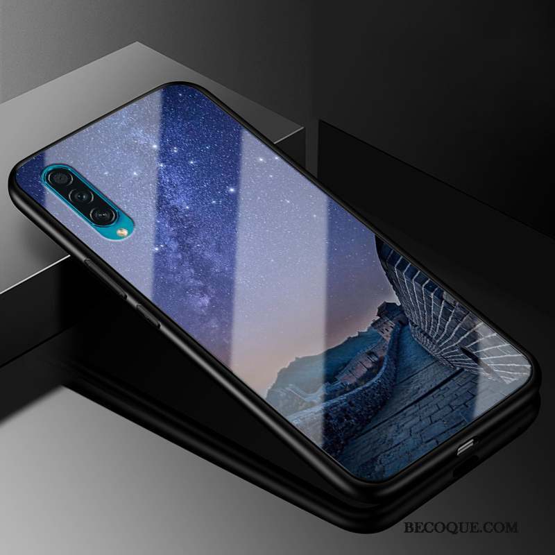 Samsung Galaxy A50s Étui Incassable Verre Coque De Téléphone Noir Personnalité