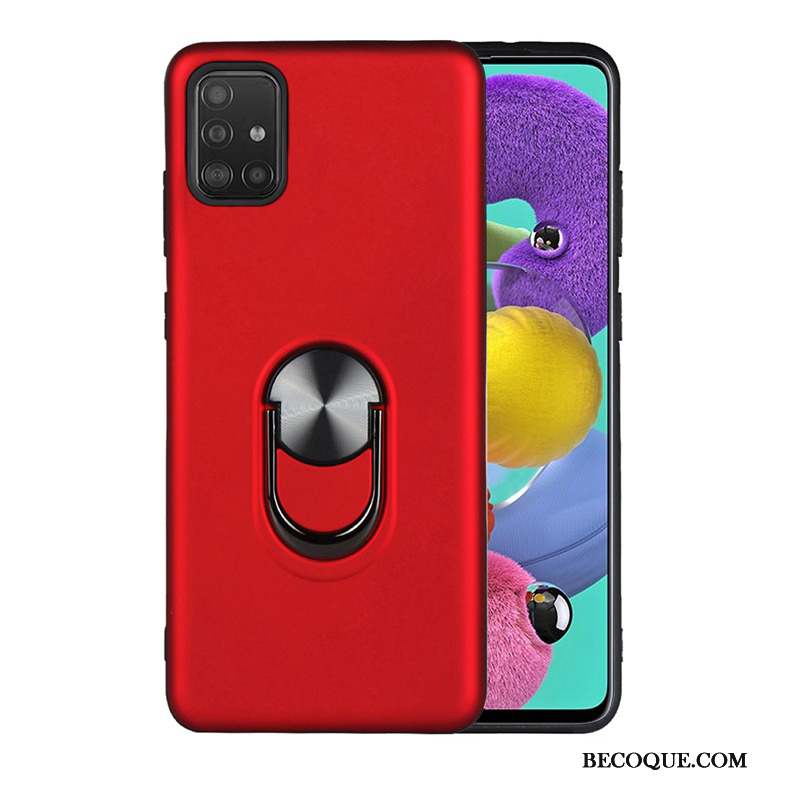 Samsung Galaxy A51 Coque De Téléphone Support Étui Amoureux Vin Rouge Net Rouge