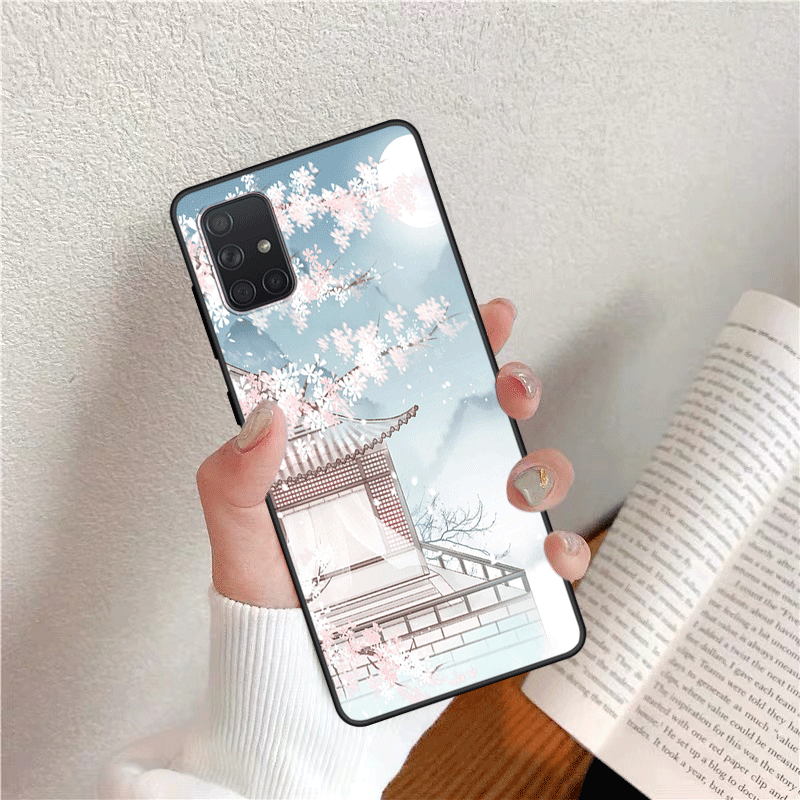 Samsung Galaxy A51 Coque Étui Dessin Animé Personnalité Personnalisé Silicone Style Chinois