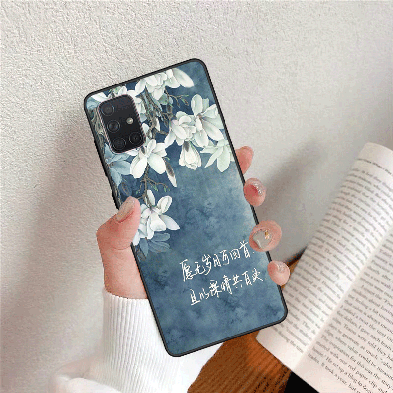 Samsung Galaxy A51 Coque Étui Dessin Animé Personnalité Personnalisé Silicone Style Chinois