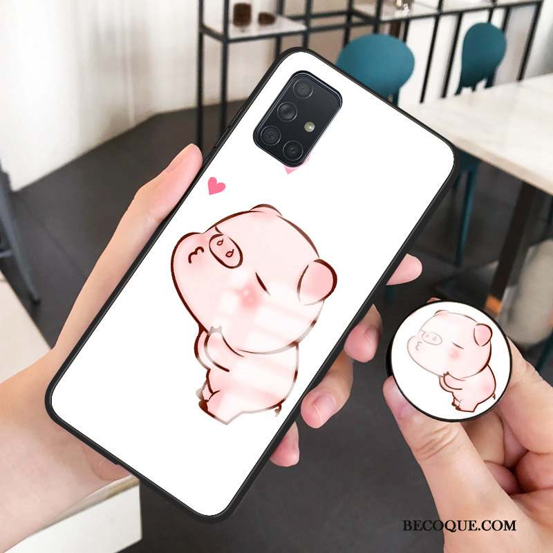 Samsung Galaxy A51 Verre Protection Coque De Téléphone Dessin Animé Silicone Étui