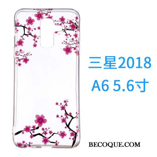 Samsung Galaxy A6 Coque De Téléphone Ornements Suspendus Étui Incassable Tout Compris Silicone