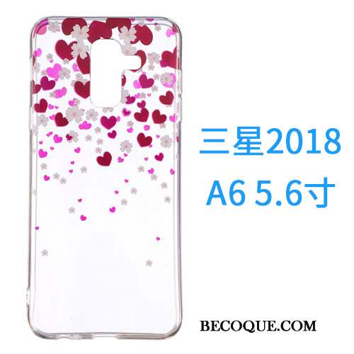 Samsung Galaxy A6 Coque De Téléphone Ornements Suspendus Étui Incassable Tout Compris Silicone