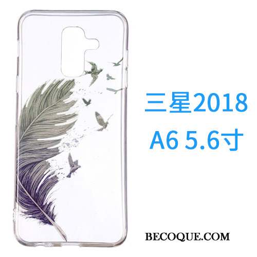 Samsung Galaxy A6 Coque De Téléphone Ornements Suspendus Étui Incassable Tout Compris Silicone