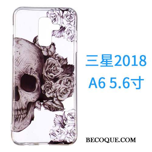 Samsung Galaxy A6 Coque De Téléphone Ornements Suspendus Étui Incassable Tout Compris Silicone