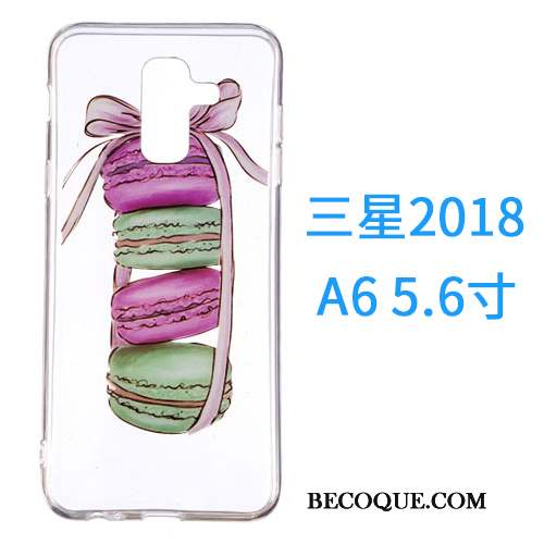 Samsung Galaxy A6 Coque De Téléphone Ornements Suspendus Étui Incassable Tout Compris Silicone