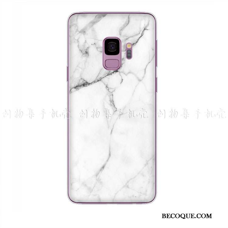 Samsung Galaxy A6 Créatif Téléphone Portable Blanc Simple Fluide Doux Coque