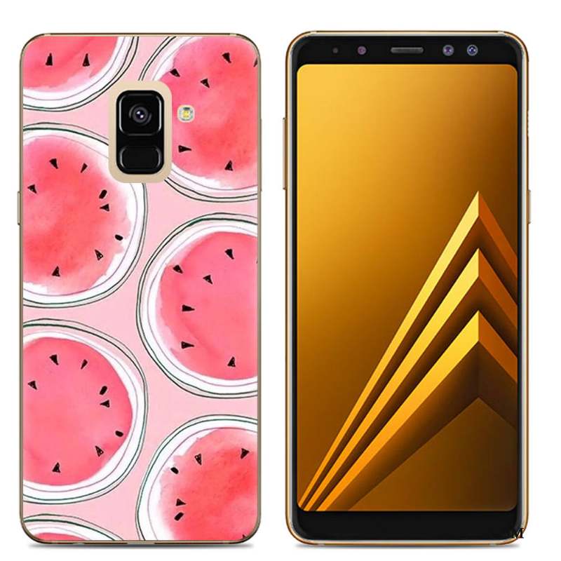 Samsung Galaxy A6 Dessin Animé Fluide Doux Peinture Coque De Téléphone Téléphone Portable Silicone