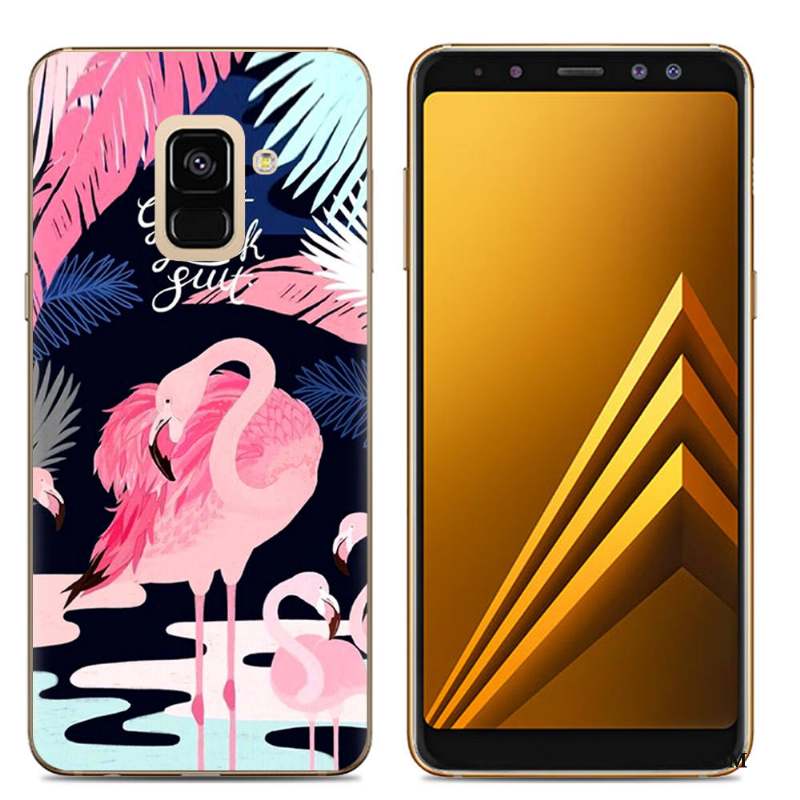 Samsung Galaxy A6 Dessin Animé Fluide Doux Peinture Coque De Téléphone Téléphone Portable Silicone