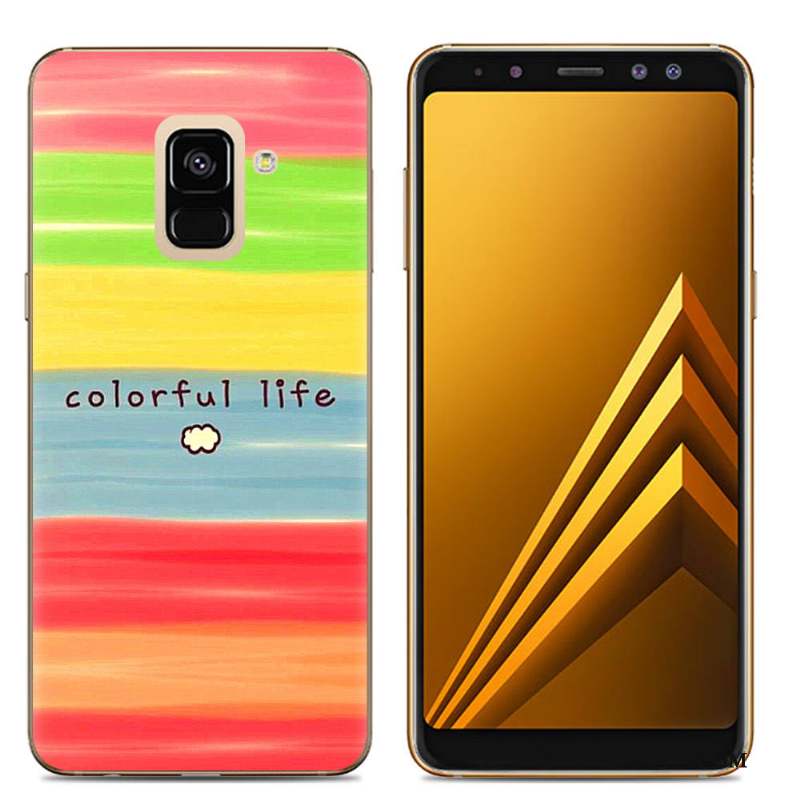 Samsung Galaxy A6 Dessin Animé Fluide Doux Peinture Coque De Téléphone Téléphone Portable Silicone