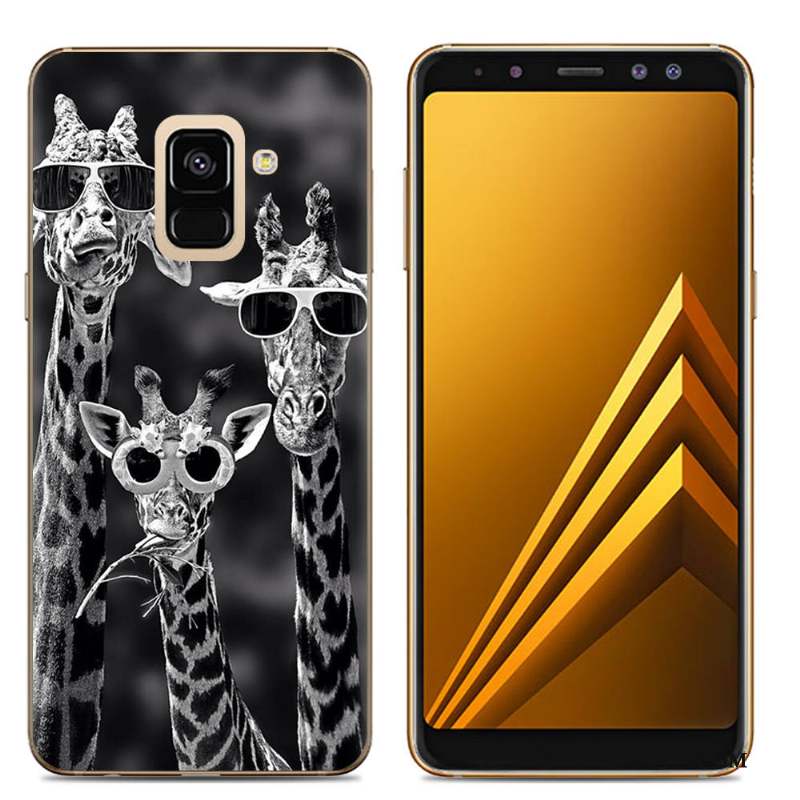 Samsung Galaxy A6 Dessin Animé Fluide Doux Peinture Coque De Téléphone Téléphone Portable Silicone