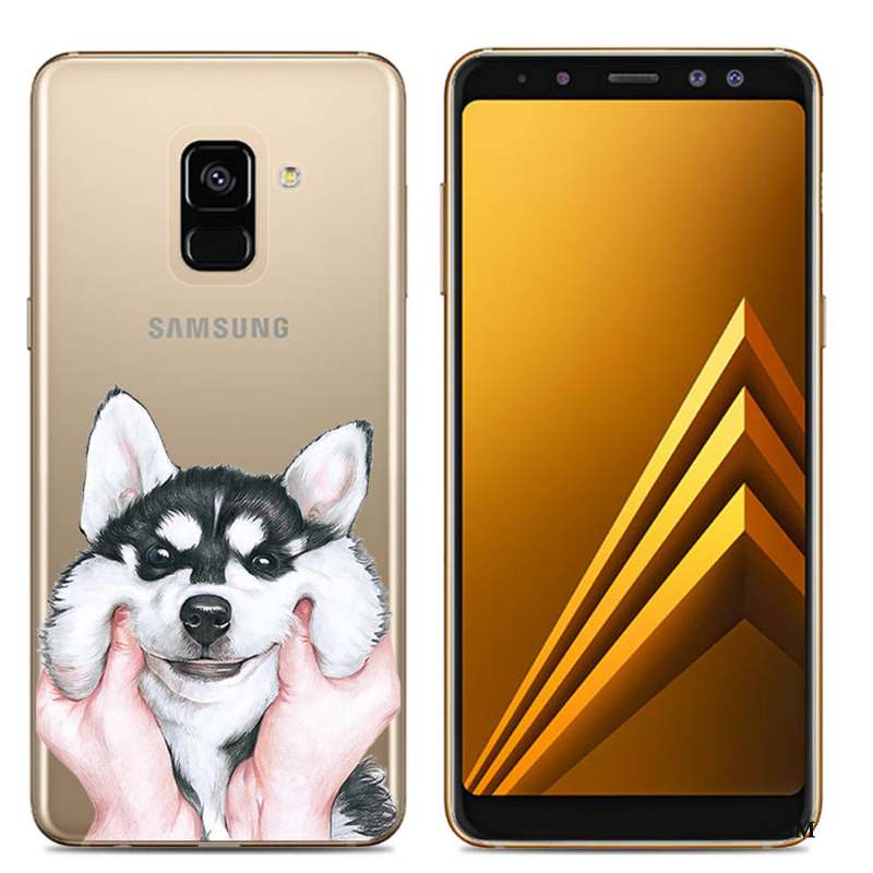 Samsung Galaxy A6 Dessin Animé Fluide Doux Peinture Coque De Téléphone Téléphone Portable Silicone