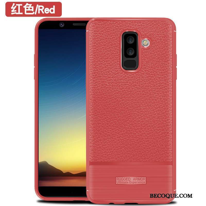 Samsung Galaxy A6+ Incassable Bleu Protection Tout Compris Coque De Téléphone Étui